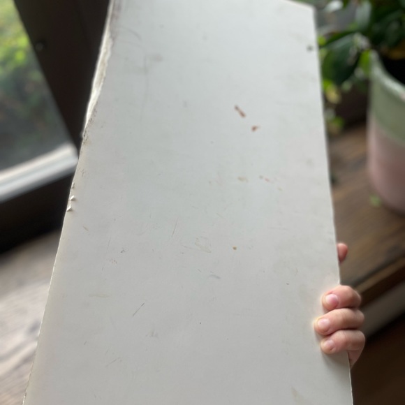 Quirky original oil painting unfinished 9.5x22 - Picture 4 of 5